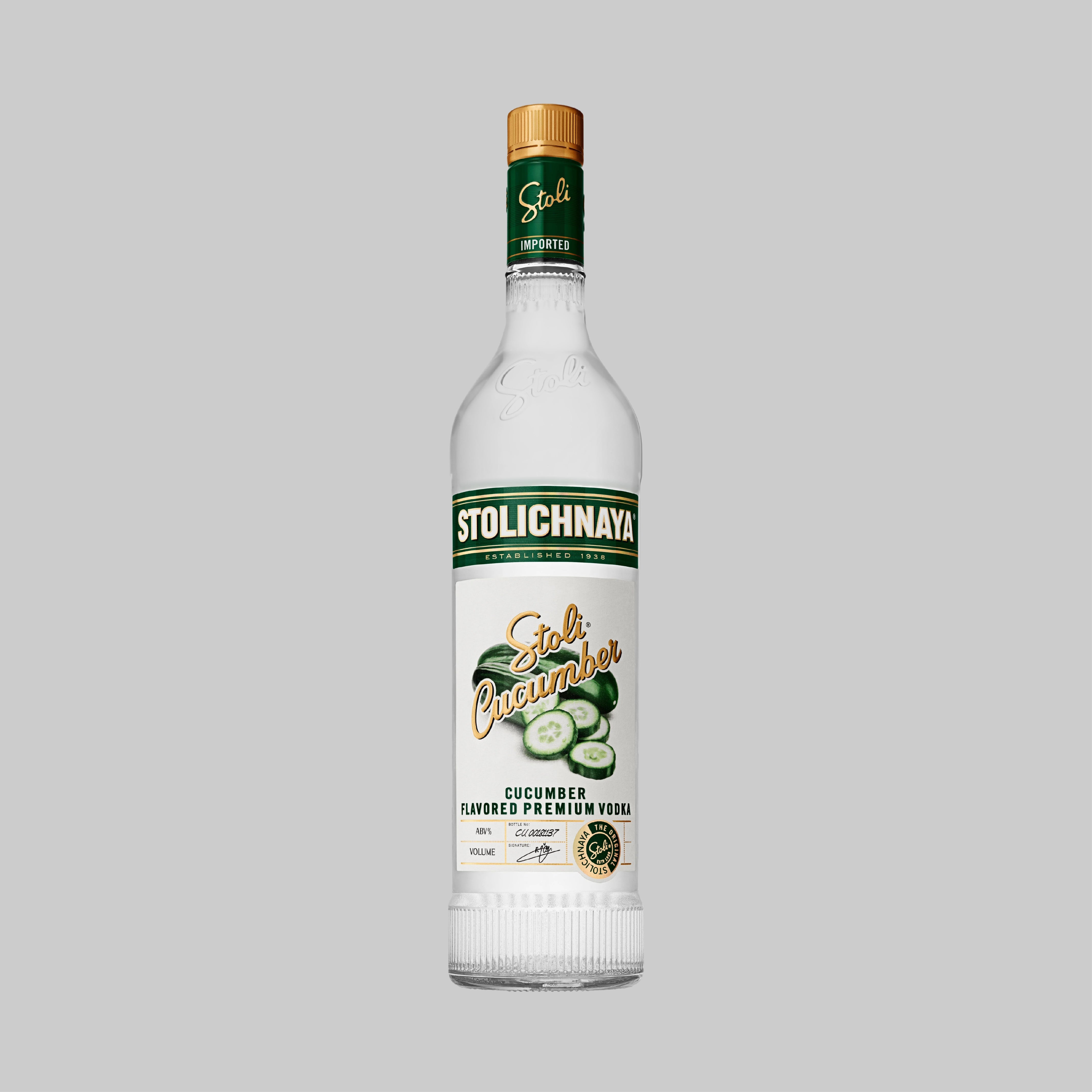 Stolichnaya Cucumber Vodka 700ml 37.5% | TIME2DRINK